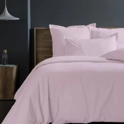 Housse De Couette Percale - Rose Poudre