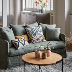 Housse De Coussin Grafika Blanc Cassé Et Multicolore -Vêtements De Mode housse de coussin GRAFIKA 007524 WZ4 C4 10