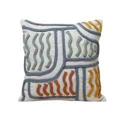 Housse De Coussin Grafika Blanc Cassé Et Multicolore -Vêtements De Mode housse de coussin GRAFIKA 007524 WZ4 C4 packshot
