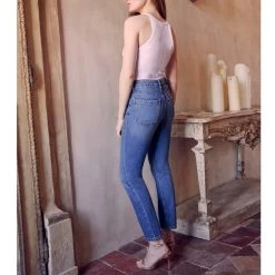 Reiko Jean Mom Harlem - Denim V-330 - Femme -Vêtements De Mode jean mom harlem dnm v 330 618201