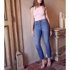 Reiko Jean Mom Harlem - Denim V-330 - Femme