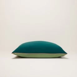 Lot De 2 Taies D'Oreiller Aden Vert Loden Et Corail -Vêtements De Mode lot de 2 taies d oreiller ADEN 007871 VR C2 6