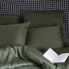 Lot De 2 Taies D'Oreiller Anouk - Kaki Et Point Sellier Noir -Vêtements De Mode lot de 2 taies doreiller anouk kaki et point sellier noir 342756
