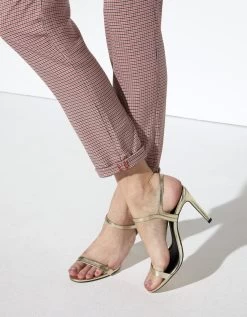 Reiko Pantalon Chino Sandy Fancy - Orange Houndstooth - Femme -Vêtements De Mode pantalon chino sandy fancy orange houndstooth 534583