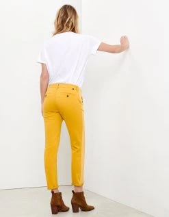 Reiko Pantalon Chino Sandy Tapered Band - Pollen - Femme -Vêtements De Mode pantalon chino sandy tapered band pollen 475202