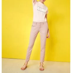Reiko Pantalon Cigarette Lizzy Fancy - Pink Stripes - Femme