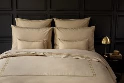 Parure De Lit Percale Leela Or : Housse De Couette + Taie(s) D'Oreiller