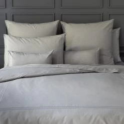 Parure De Lit Percale Leela Perle : Housse De Couette + Taie(s) D'Oreiller