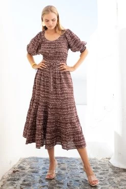 Baia Maxi Dress - Military Brown