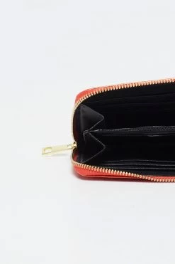 Portefeuille Ariel - Orange Métallique - Femme -Vêtements De Mode portefeuille ariel orange metallique femme 117582