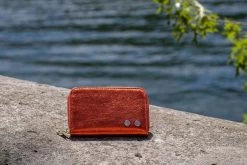 Portefeuille Ariel - Orange Métallique - Femme