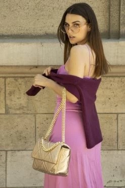 Sac À Bandoulière Olivia - Doré - Femme