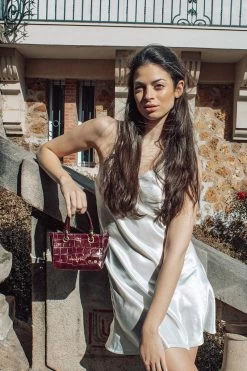 Sac À Bandoulière Rosi - Bordeaux - Femme