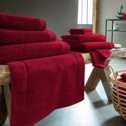 Serviette De Toilette - Rouge