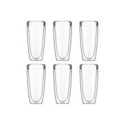 Bodum Set 6 Gobelets Plastique Pavina Outdoor - Transparent -Vêtements De Mode set 6 gobelets double paroi plastique pavina outdoor transparent double paroi plastique bodum 991067