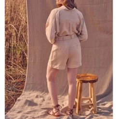 Reiko Short Saby - Light Sand - Femme -Vêtements De Mode short saby light sand 117634