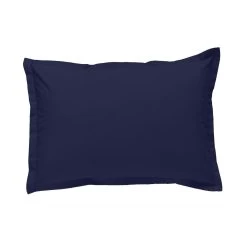 Taie D'Oreiller Percale - Bleu Nuit - 4 Tailles -Vêtements De Mode taie doreiller percale bleu nuit 282603