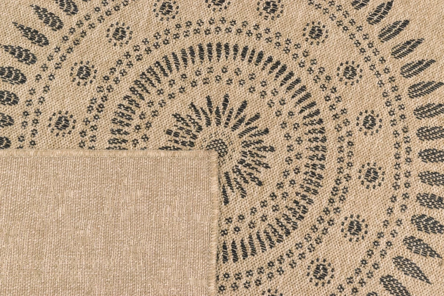 Tapis Aspect Jute Nature 8874 - Noir 8 Tapis Aspect Jute Nature 8874 - Noir – Image 6