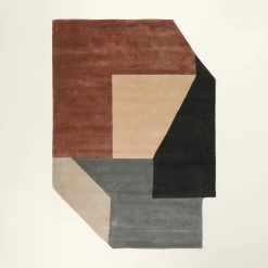 Tapis De Sol Alton Ivoire Bleu Et Argile -Vêtements De Mode tapis de sol ALTON 007116 Z5 4