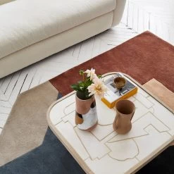 Tapis De Sol Alton Ivoire Bleu Et Argile -Vêtements De Mode tapis de sol ALTON 007116 Z5 9