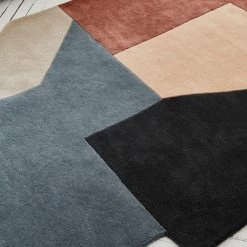 Tapis De Sol Alton Ivoire Bleu Et Argile -Vêtements De Mode tapis de sol ALTON 007116 Z5 hover