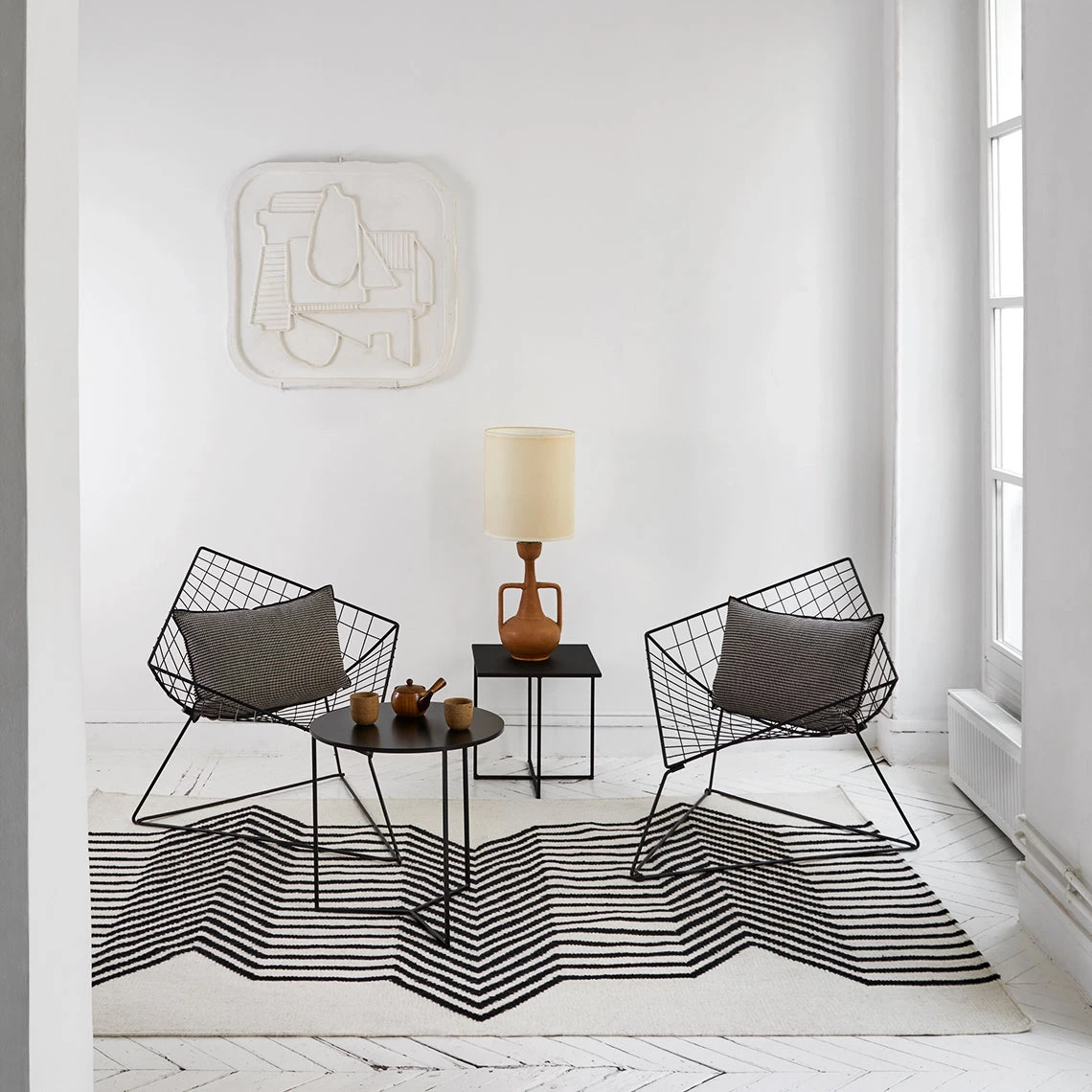 Tapis De Sol Liv Ivoire Et Noir 3 Tapis De Sol Liv Ivoire Et Noir