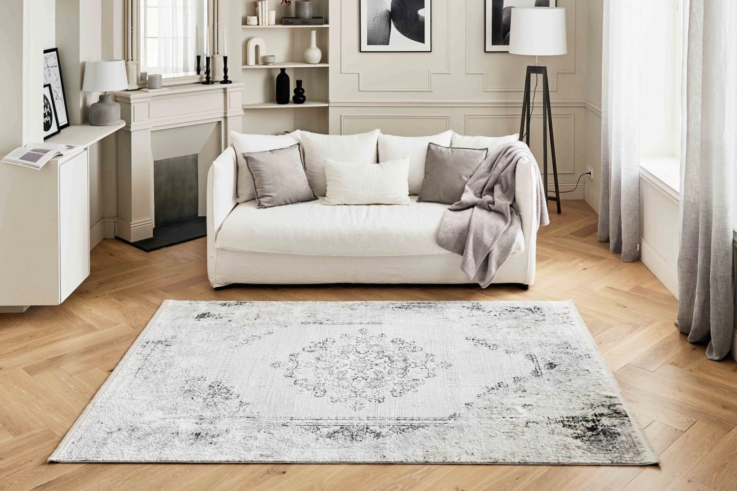 Tapis Kapadokya 895 - Gris 4 Tapis Kapadokya 895 - Gris – Image 2