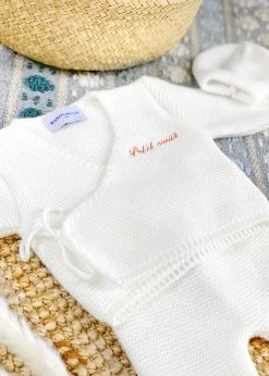Trousseau De Naissance La Petite Perle - Blanc - À Personnaliser -Vêtements De Mode tenue de naissance la petite perle blanc tenue de naissance maison pioline 691618