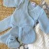 Trousseau De Naissance La Petite Perle - Bleu - À Personnaliser -Vêtements De Mode tenue de naissance la petite perle bleu tenue de naissance maison pioline 507423
