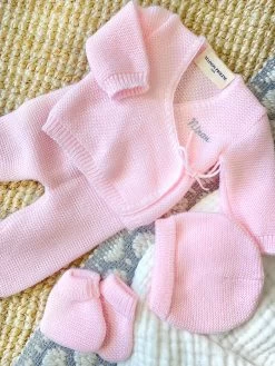 Trousseau De Naissance La Petite Perle - Rose - À Personnaliser