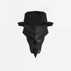 Trophée Décoratif Rhinocéros En Polyrésine - Noir -Vêtements De Mode trophee decoratif rhinoceros en polyresine noir 963629