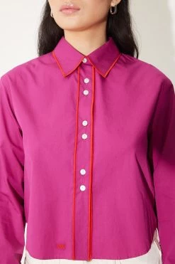 Chemise Microscopist Bis - Aubergine -Vêtements De Mode valentinewitmeurlab photo microscopistbis 3