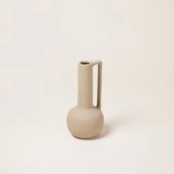 Vase Elyon Beige Grès -Vêtements De Mode vase ELYON 007954 N6 6